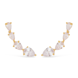 Brinco Ear Cuff Cristal Gota
